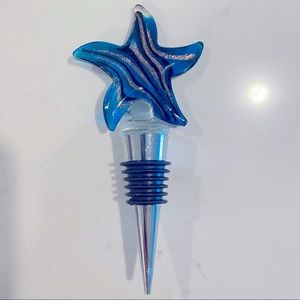 Wedding Favor Murano Glass Starfish Wine Stoppers